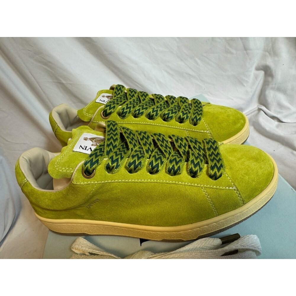 LANVIN Lite Curb Low Top Sneakers Asinth Green BNIB Size: 45 / 12 - Picture 8 of 11